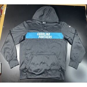 Nike Mens Carolina Panthers Hoodie NFL On Field Apparel - Size Small -Black/Blue